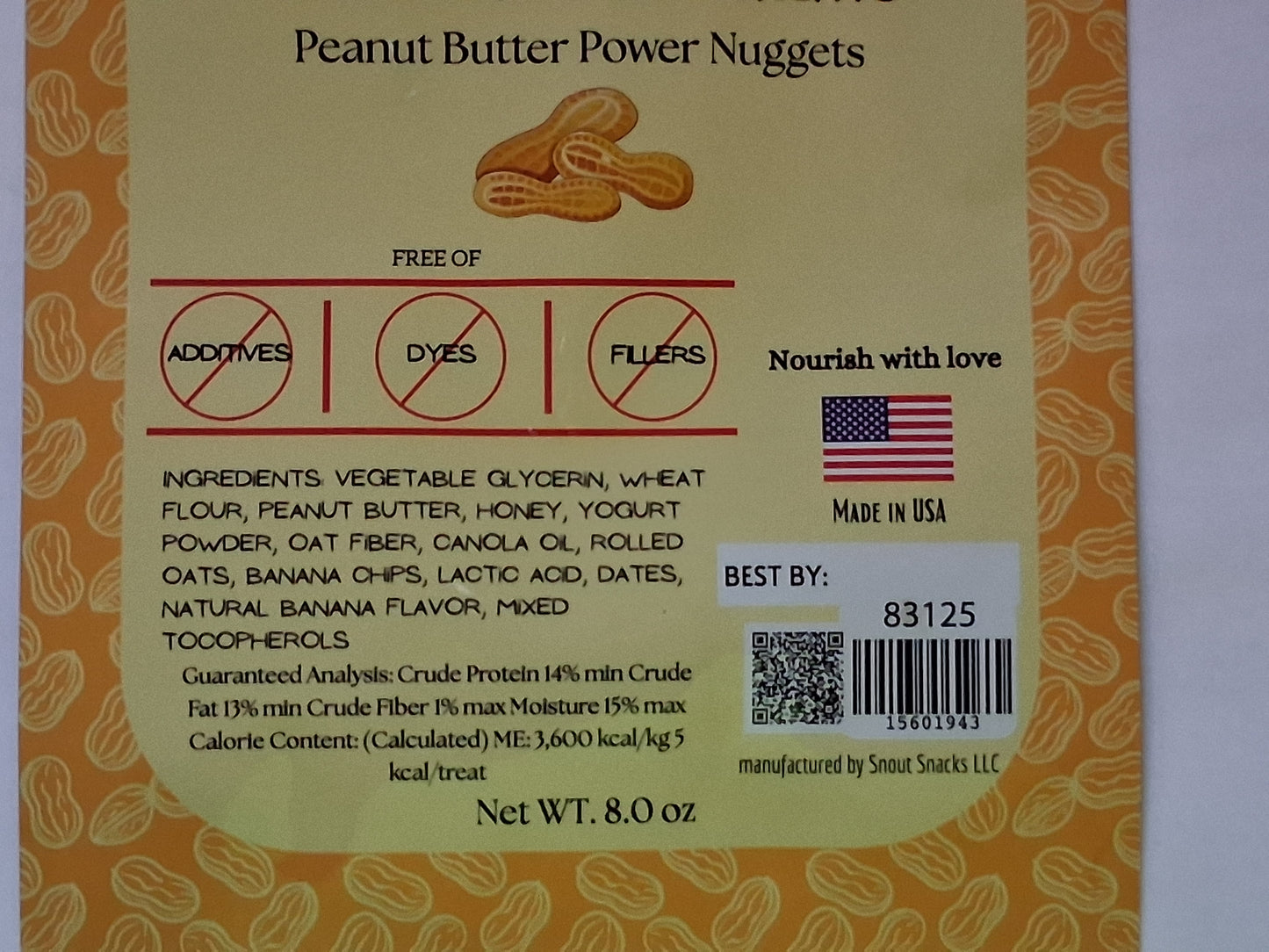 Peanut Butter Power Nuggets -large 8oz bag