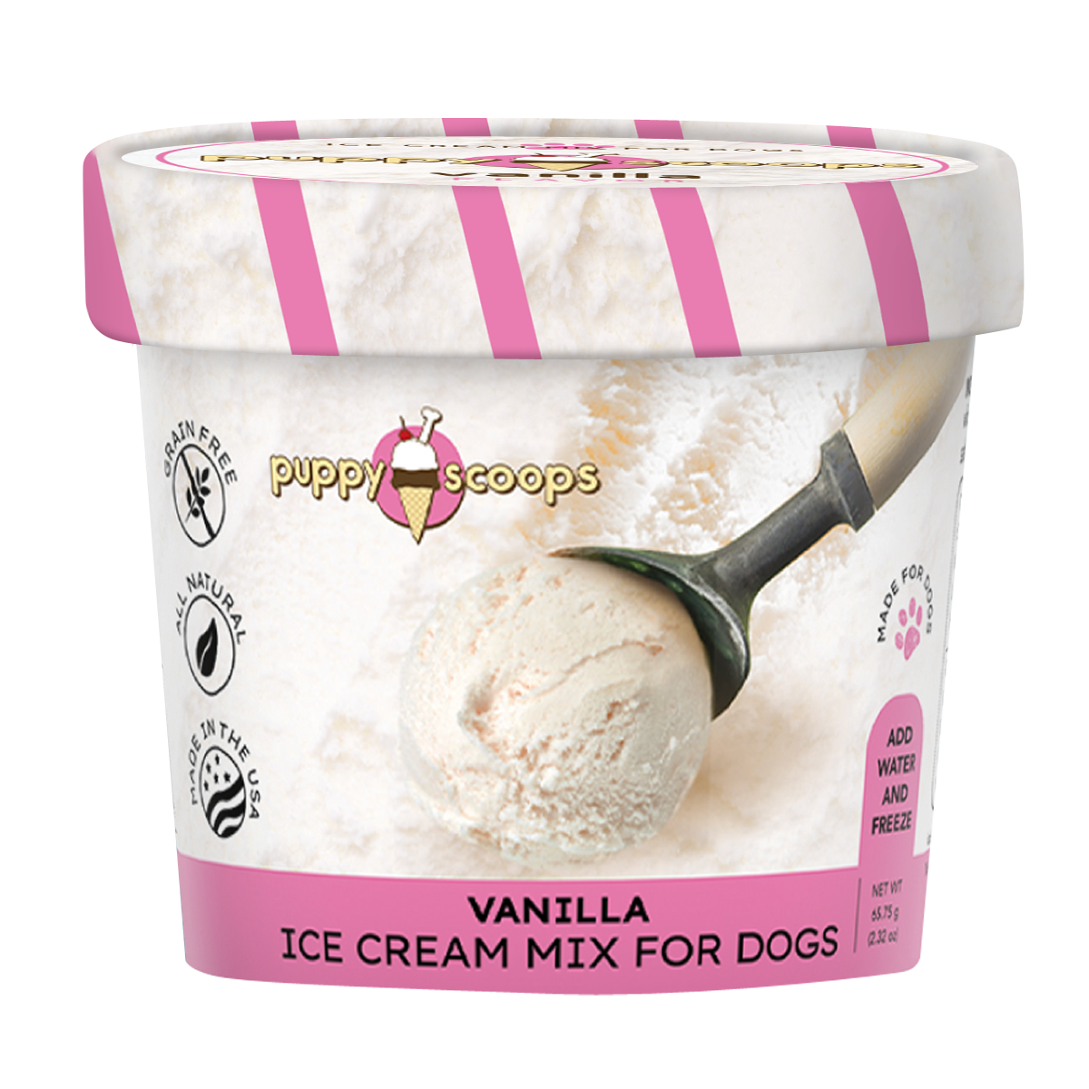 Puppy Scoops Ice Cream Mix for Dogs: Birthday Cake with Pupfetti Sprinkles / 4.65 oz