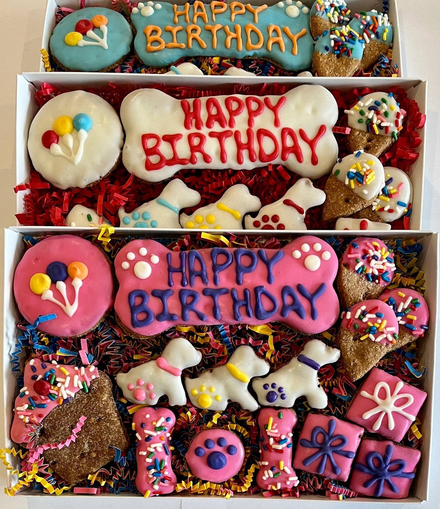 Happy Birthday Dog Treat Gift Box