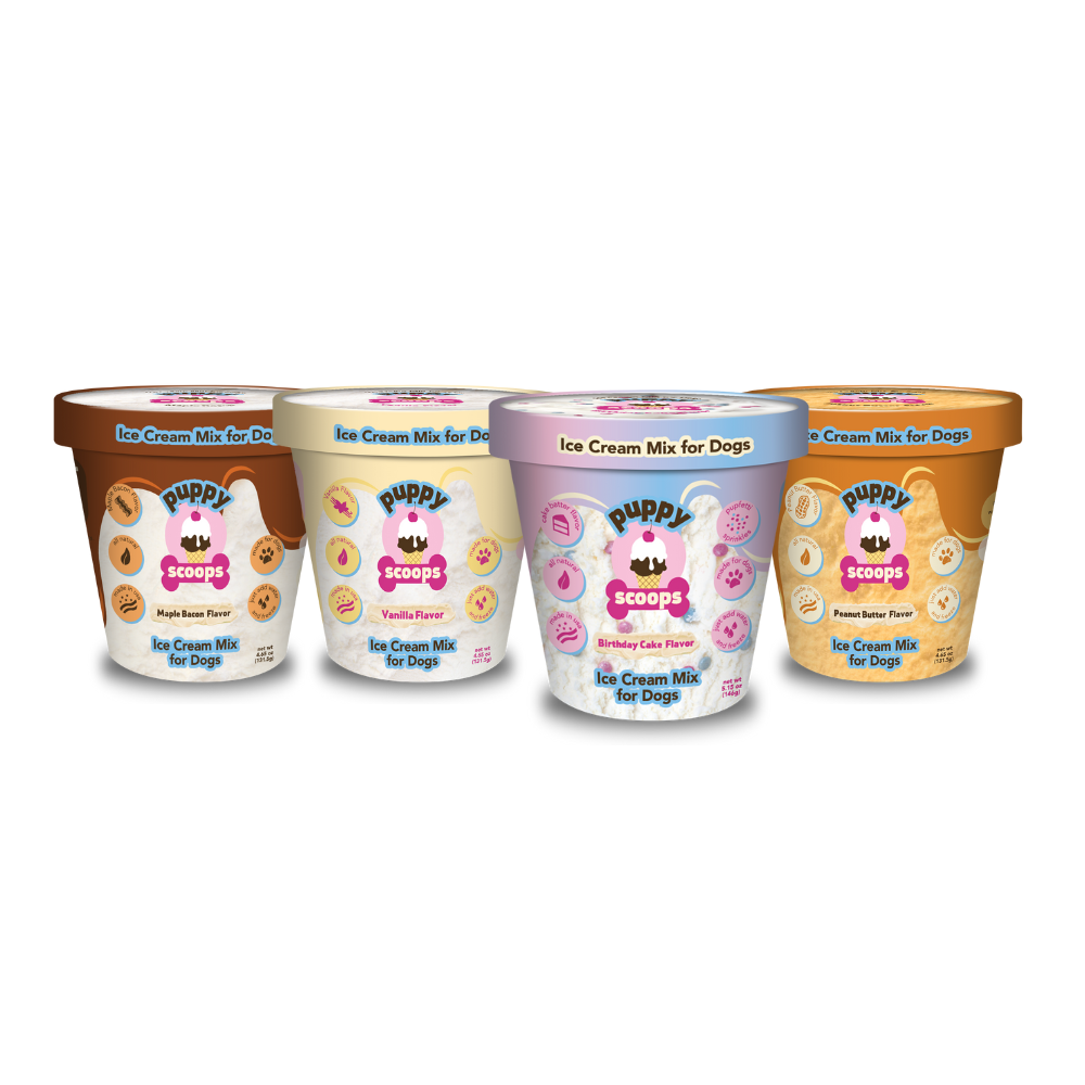 Puppy Scoops Ice Cream Mix for Dogs: Birthday Cake with Pupfetti Sprinkles / 4.65 oz