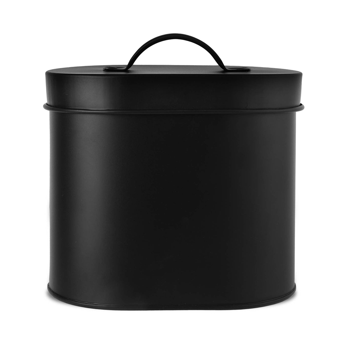 Cheshire Oval Pet Treat Canister: Black