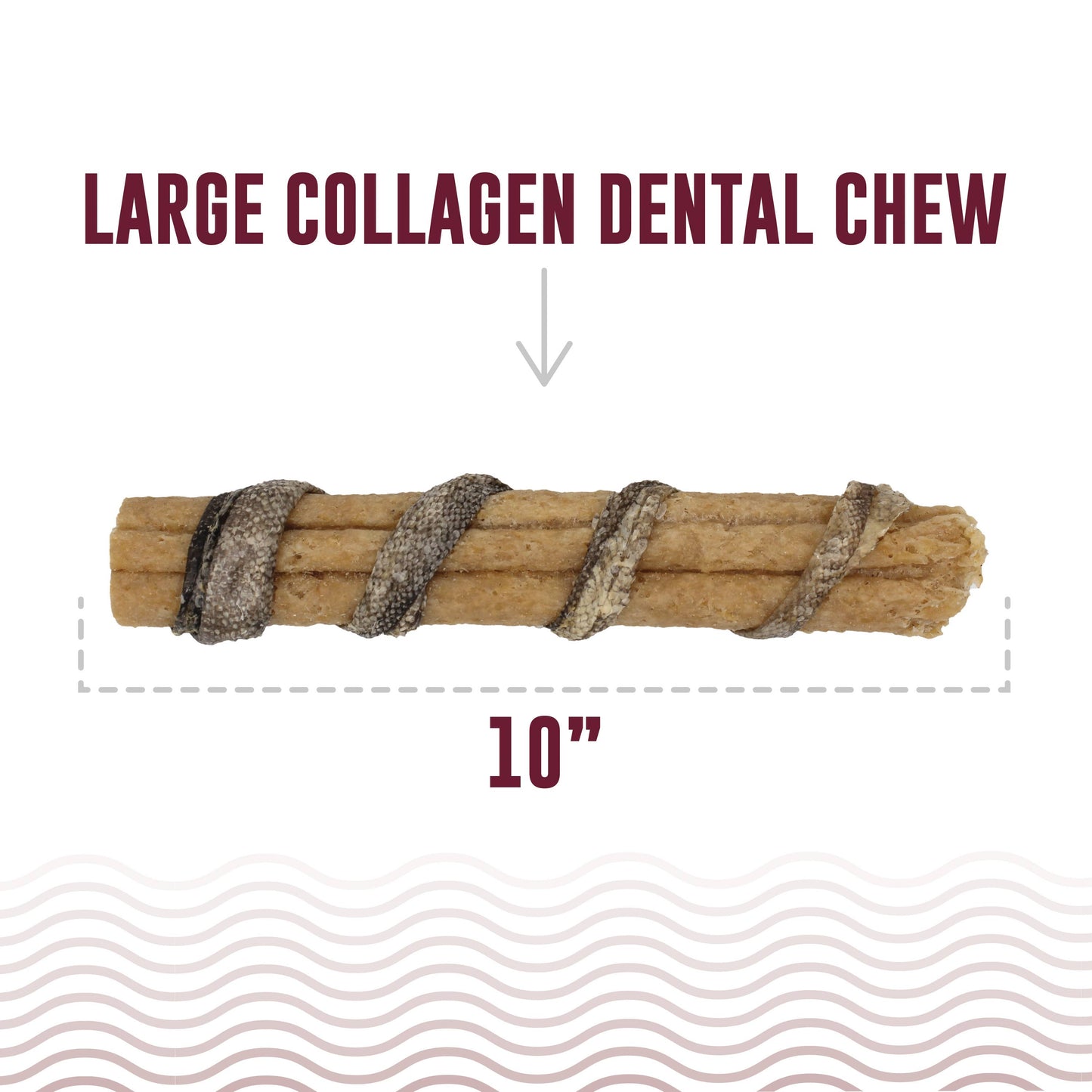 Beef Collagen Dental Chews Cod Skin 8" Chew