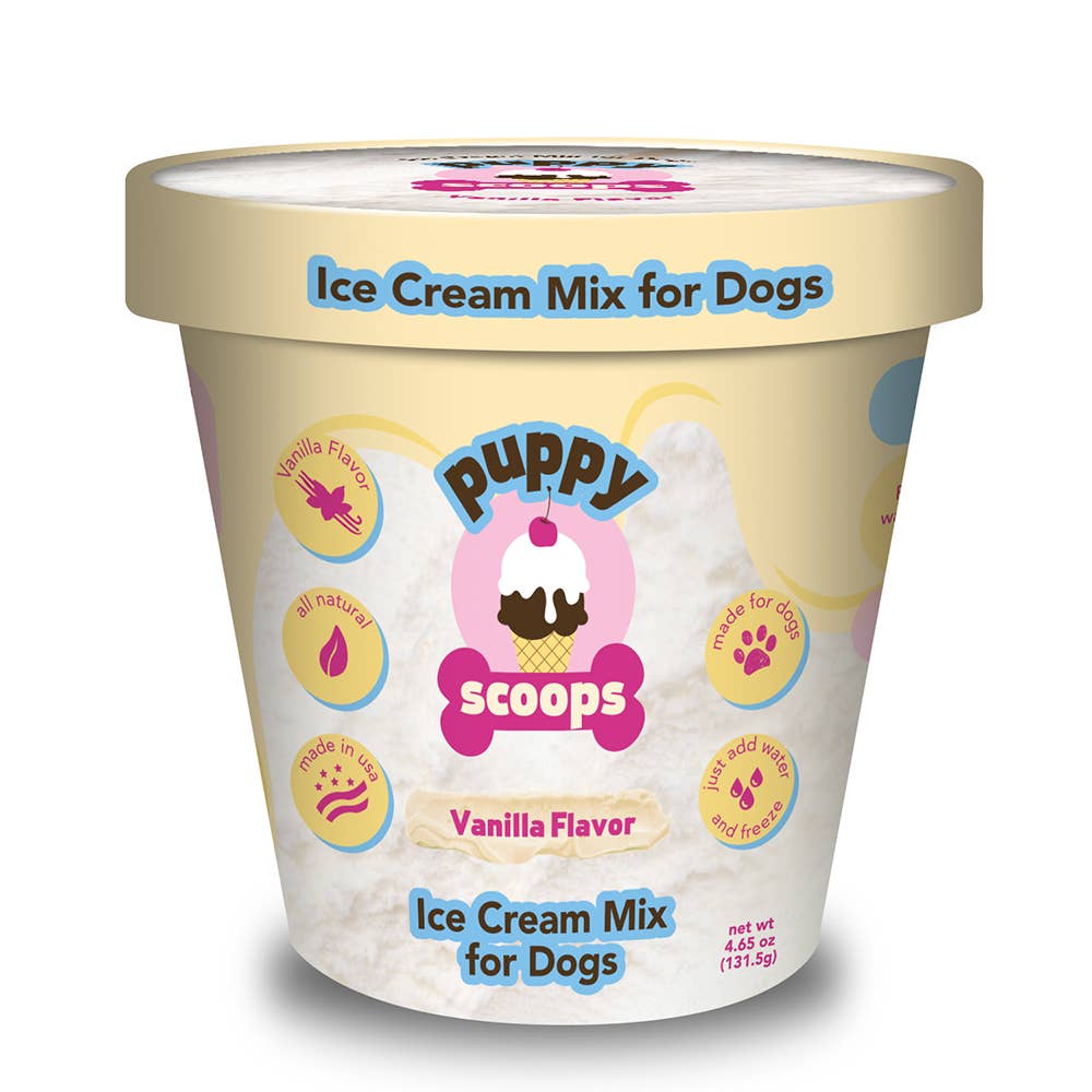 Puppy Scoops Ice Cream Mix for Dogs: Birthday Cake with Pupfetti Sprinkles / 4.65 oz