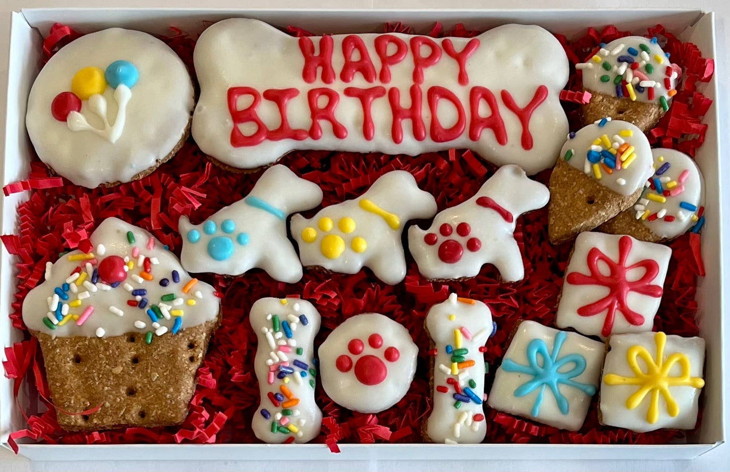 Happy Birthday Dog Treat Gift Box