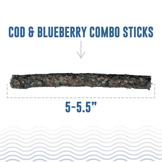 Cod & Blueberry Combo Sticks Dog Treats 2 Pack